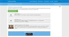 Desktop Screenshot of animalesperdidos.indicelaplata.com.ar