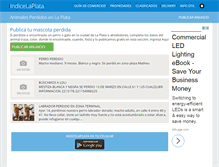 Tablet Screenshot of animalesperdidos.indicelaplata.com.ar